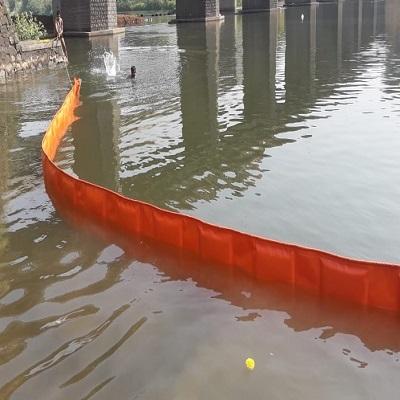 Oil Spill Fence Boom PVC For Calm Water Reservoir Protection Easy Deployment 450mm