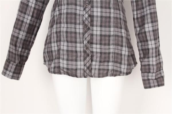 Ladies Casual Plaid Shirts / Woman'S Casual Shirts / New Fashion Cheap Shirts