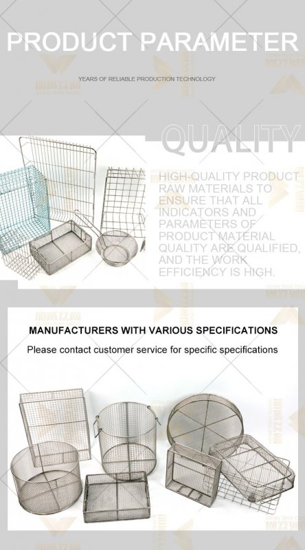 Recyclable Material Wire Mesh Basket With Handle Design