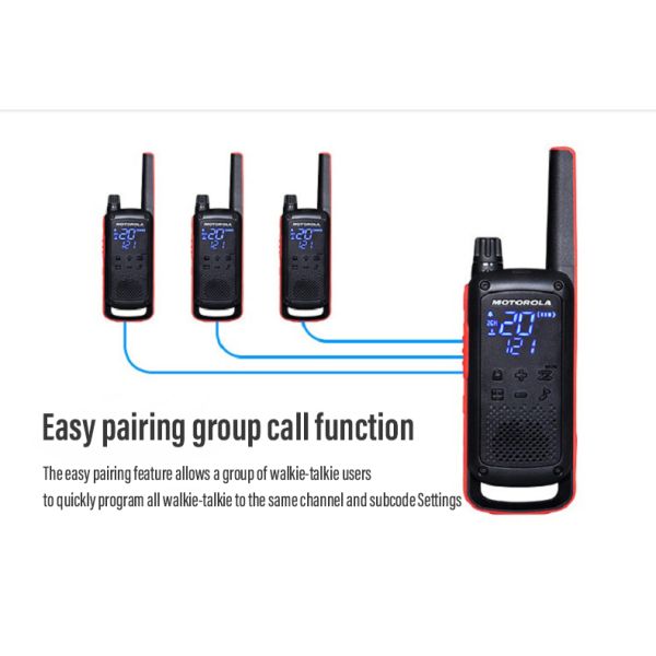 Talkie-walkie motorola Talkabout T82 Extreme Quad 5km Pmr Battery Earpiece Twin Pack Cost-effective Two-Way Radio Walkie Talkie