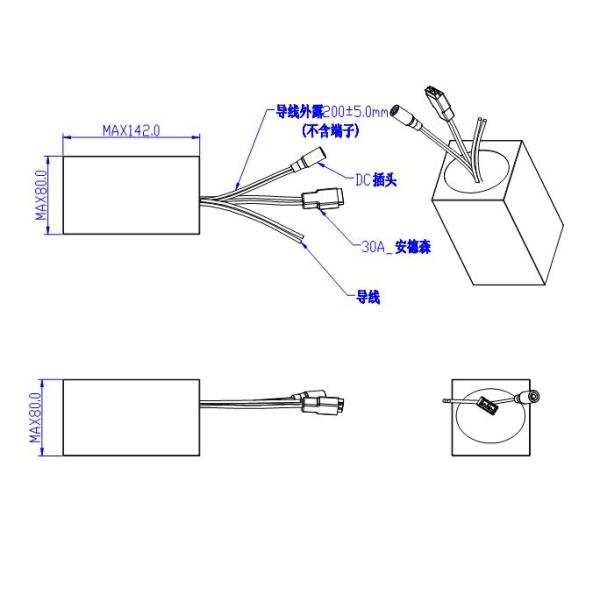 Призменные батареи фосфорнокислого железа Лифепо4 лития, фосфорнокислое железо 12В10АХ лития