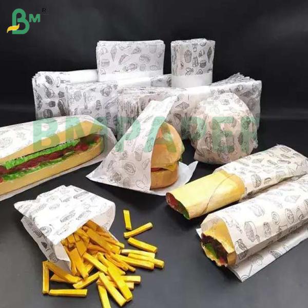21gram 23gram Water Grease Resistance Food Safety Hamburger Wrapping Wax Paper