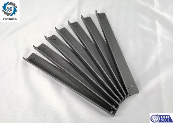 Sand Textured Powder Coating Mild Steel L Brackets Precision Sheet Metal Components ODM