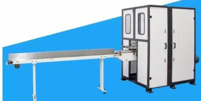 O log do tecido facial de máquina de corte do lenço de papel do servo motor considerou o controle do PLC do cortador