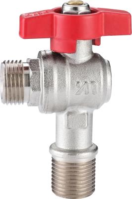 5101A Gas Stove Valve Brass Ball Valve Angle Type DN15 for Residential Hot Water Supply with Stainless Steel Wall Cover