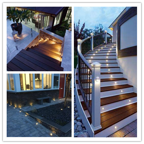 Warm White IP 67 LED Stairs Light Indoor/Outdoor Recessed LED Deck Lights