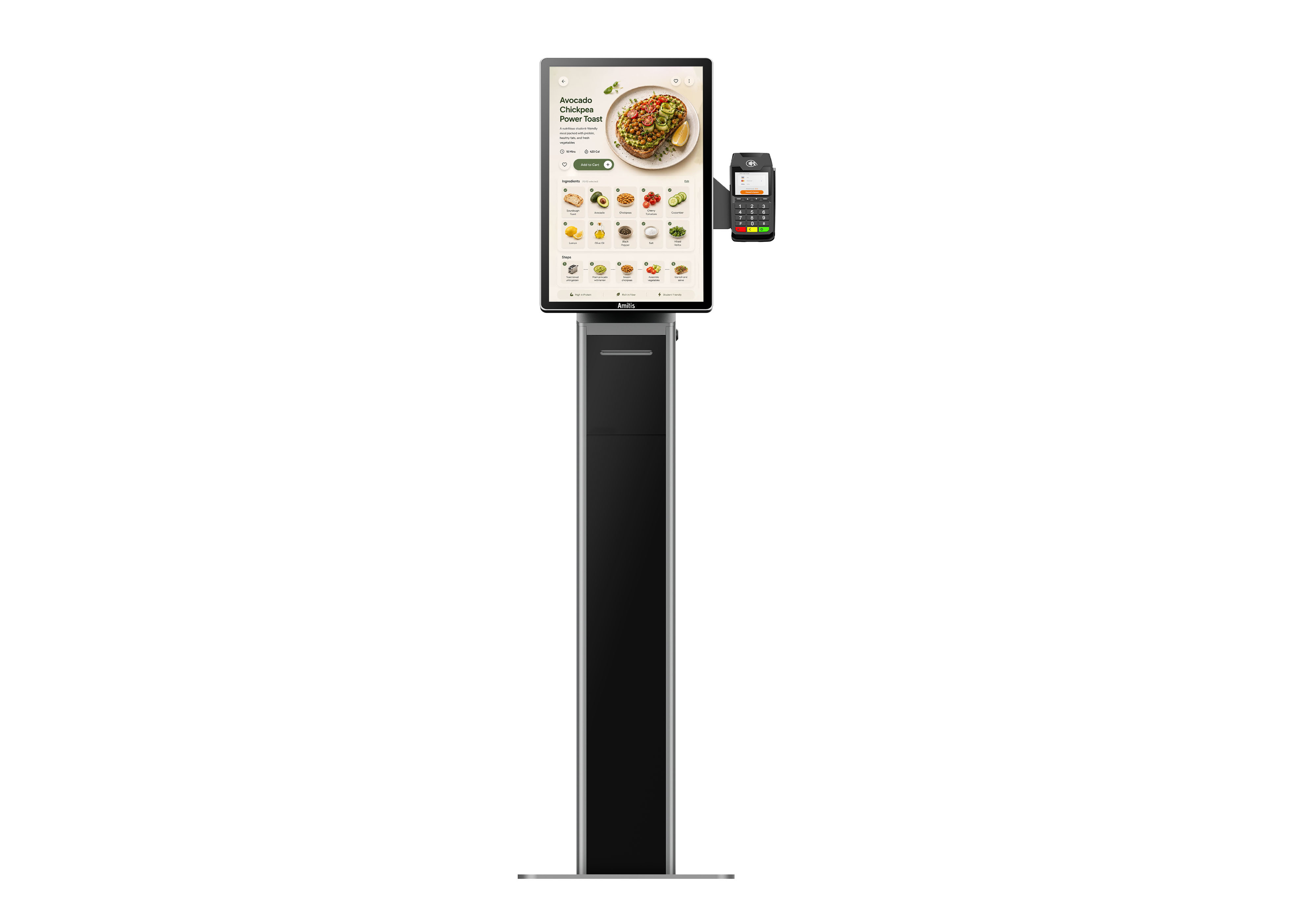 Modular Kiosk Terminal Multi Scenario Adaptation With 21.5 Display Auto Cutter Printer