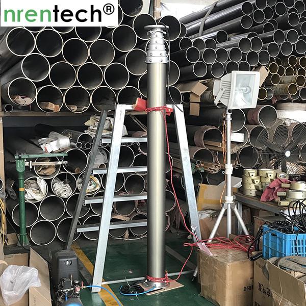 9m pneumatic telescopic mast for mobile CCTV vehicle telescoping mast antenna mast telecommunication tower mast
