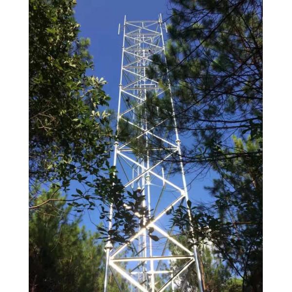 Torre de antena tubular autosuficiente Legged 4 del acero 3 de Q345 Q235