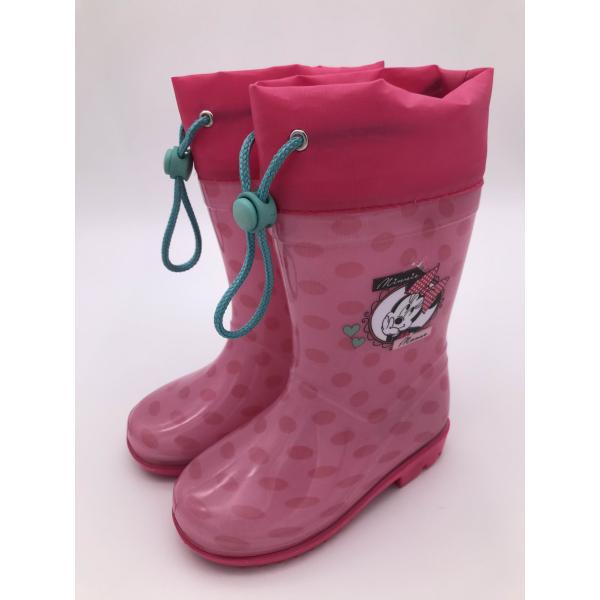 Oxford Waterproof Unisex Print Pvc Rain Boots