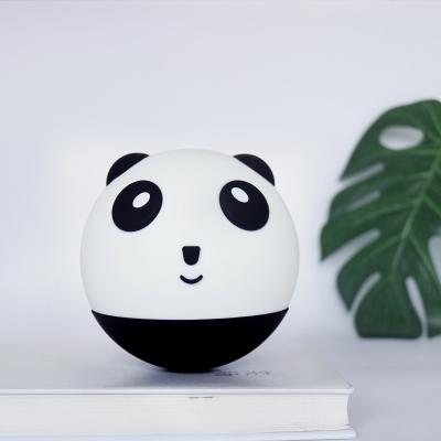 Creative Children's Panda Night Light Soft Light Eye Care Sleeping Bedroom Silicone LED Table Lamp