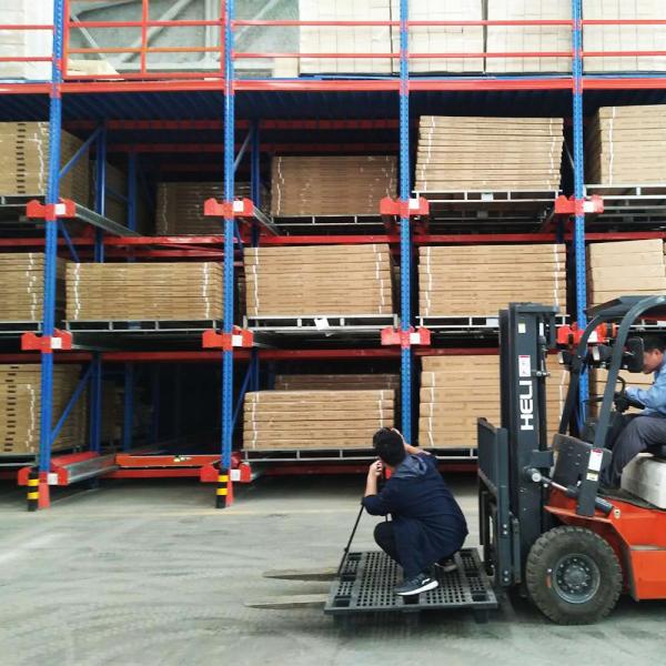 Heavy Goods Pallet Shuttle Racking System Remote Control Warehouse Heavy Loading