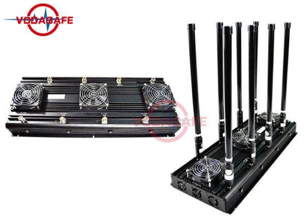 Segurança do jammer do sinal do zangão do UAV de 8 antenas compatível com padrões de ICNIRP