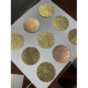 Customized Handcrafted Hammered Steel Sheet Polished Surface For Furniture Inlay