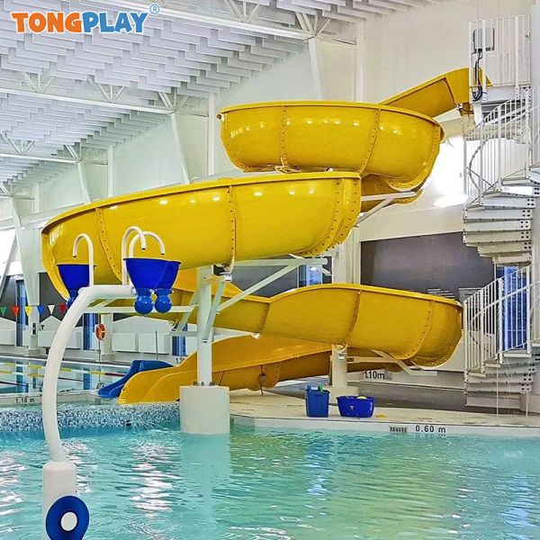 Toboggan en fibre de verre pour parc aquatique, jeux amusants pour enfants, parc d'attractions à vendre