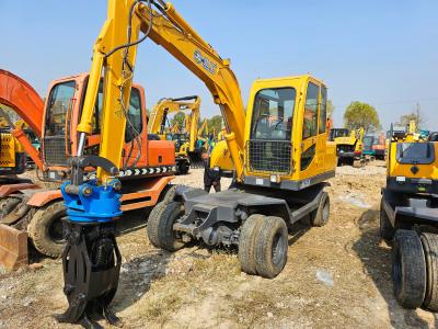 Agriculture Used Wheel Excavator Machine JG75X 7 Ton Small Scale