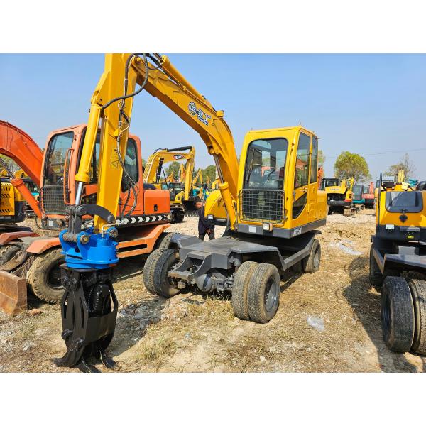 Agriculture Used Wheel Excavator Machine JG75X 7 Ton Small Scale