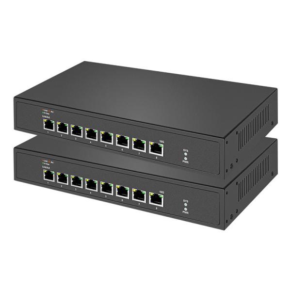10G Unmanaged Dumb Switch Capacidade de comutação de 160Gbps para conectividade simplificada