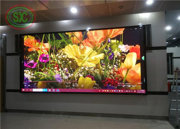 Wall mounted front maintenance indoor P 4 fixed LED screen with synchronous system