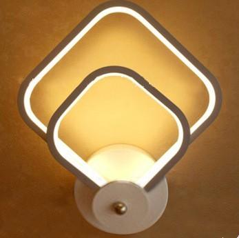 Wall Lamp Black Acrylic Iron Cool  White  Aluminum Creative Corrior  Lamp
