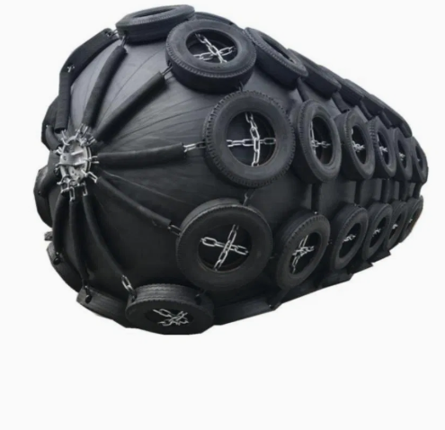 ISO17357-1 Certified Yokohama Pneumatic Rubber Fender with Aircraft Tire Outer Cover for Vessel Berthing Protection