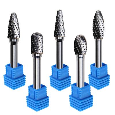 Tungsten Carbide Rotary Burr 3mm 6mm Single Double Cut for Wood Metal
