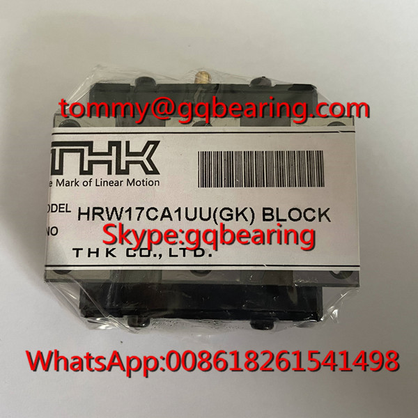 Gcr15 сталь Материал THK HRW17CA Линейный блок HRW17CA1UU(GK) Точное линейное направление подшипника
