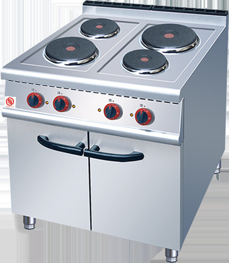Cocina comercial Cocina redonda Plato 4 Plato caliente Estufas de cocina el