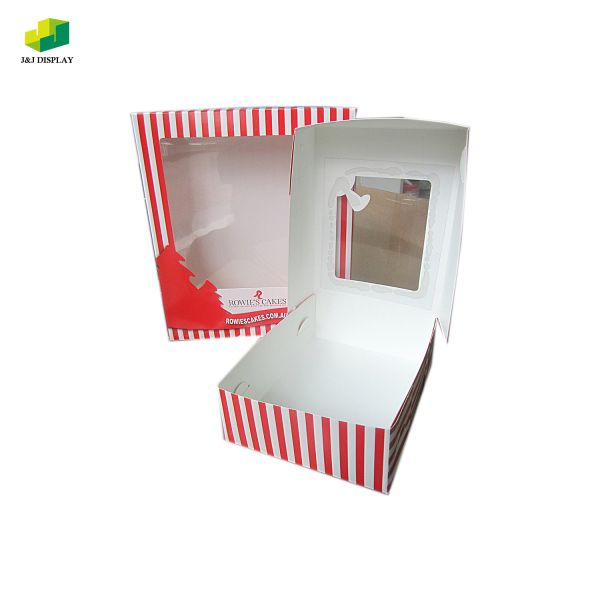Custom 300g Single Copper Cake Packaging Box Biodegradable