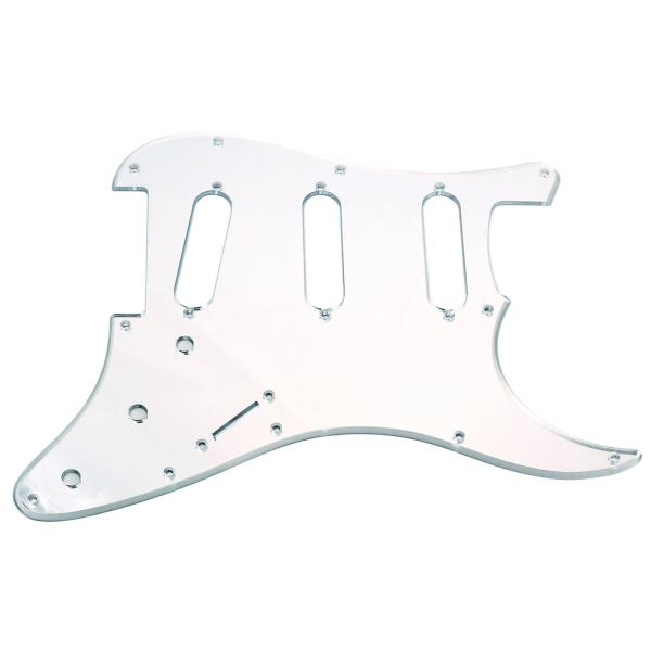 SSS Silver Mirror Guitar Pickguard 11 Holes Guitar Scratch Plate For Fender US/Mexico Standard Stratocaster Modern Style