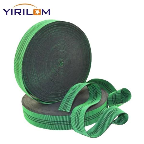 Customized Green 7cm Stretch PP Sofa Belt Edge Banding Straps 5cm Upholstery Furniture Sofa Elastic Webbing Belt
