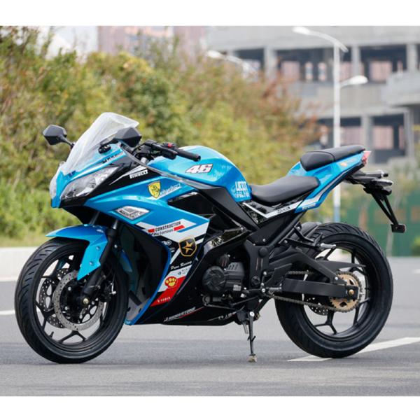 Motocicleta de refrigeração água do cilindro de EFI 400cc 2 com distância entre o eixo dianteira e traseira de 1430mm