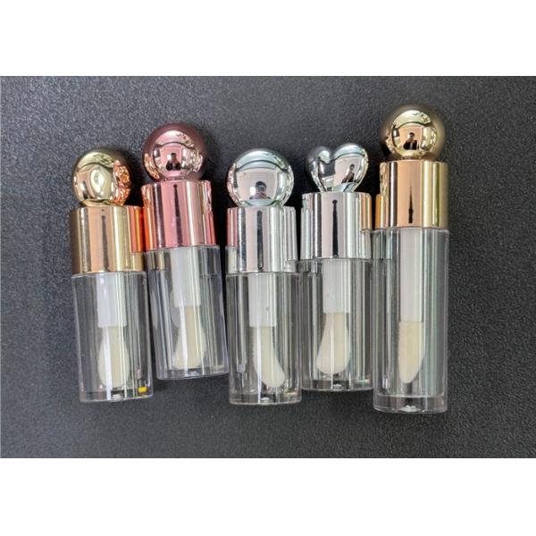 6ml silver gold Lip Tint Bottle Private Label Big Doe Foot Luxury Lip Gloss Tubes for Girls