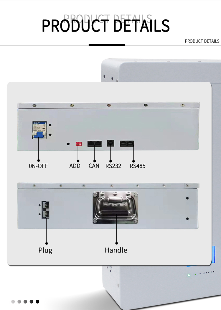 Литий-ионный аккумулятор стены 5kw солнечной энергии, пакет солнечной батареи Lifepo4 24v 200ah