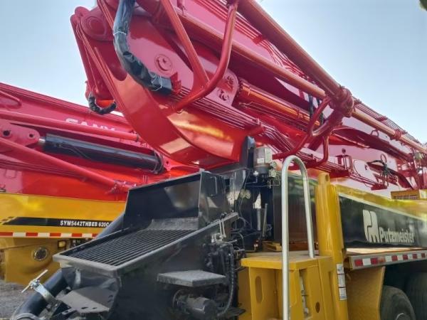 Hydraulic Putzmeister 46m Used Pump Truck 2012 With Benz Chasis