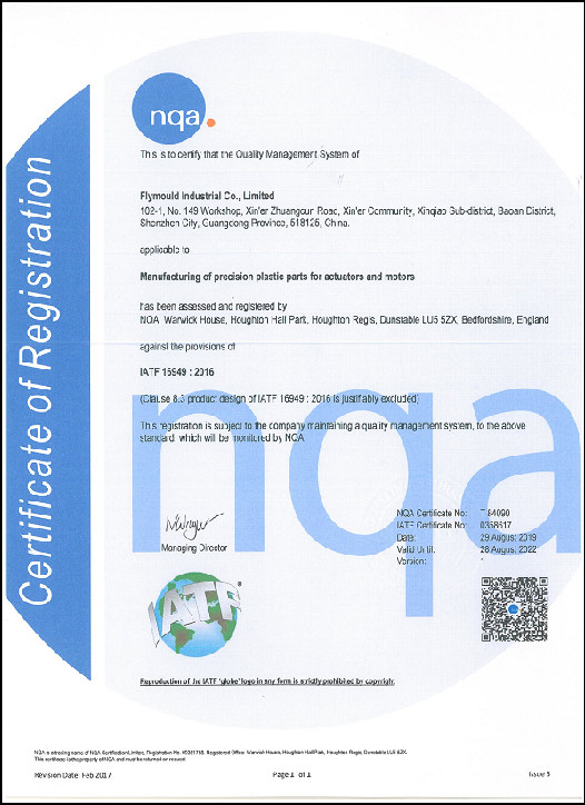 Shenzhen Starlink Mold Co.,Ltd. Сертификации