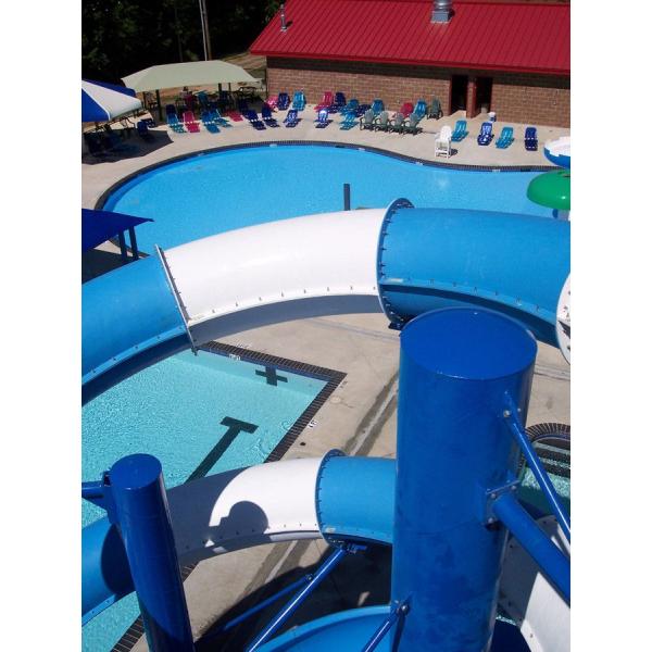 Custom Amusement Park Rides Fiberglass For Fun Tube Slide Aqua Play Above Ground Water Park