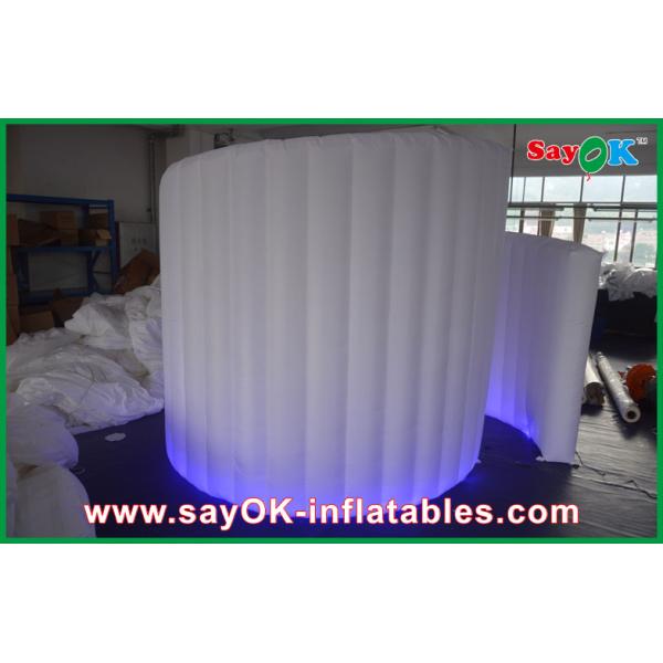 Inflatable Photo Booth Hire Large 4mL X 3mH Inflatable Spiral Wall , Strong Oxford Cloth LED Wall