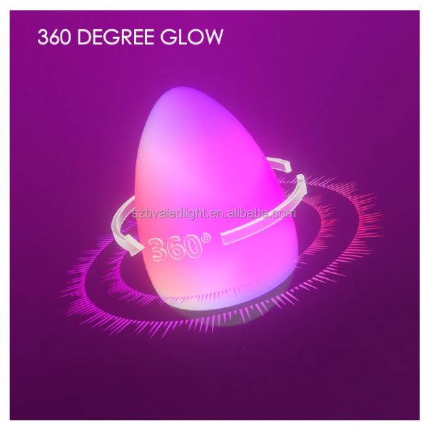 Wobbler Egg Mood Lamp Cordless Portable Table Light 2700K With 32 Variations Remote Controlled