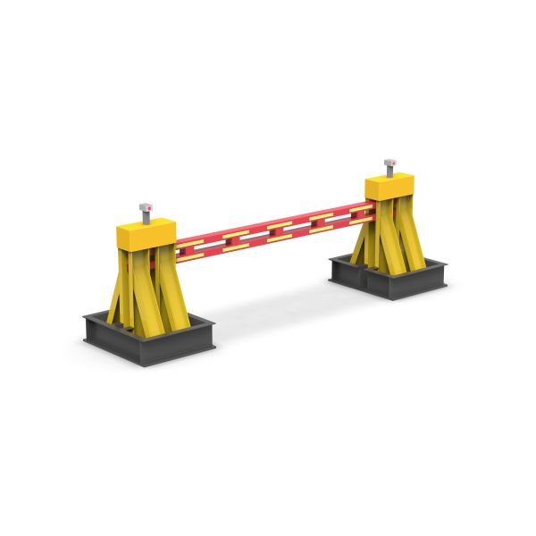 PAS68 High Security Rising Arm Barrier with K4 Impact Resistance Hydraulic Drive and ISO 22343-2023 Compliance