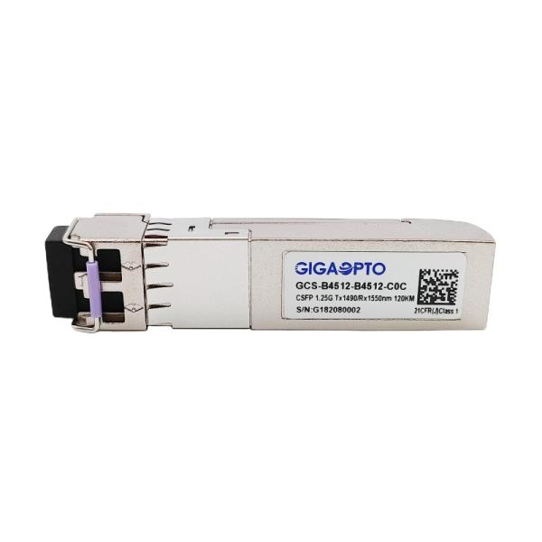 1000BASE CSFP Dual BIDI 120km TX1490 RX1550 SM LC DOM Transceiver