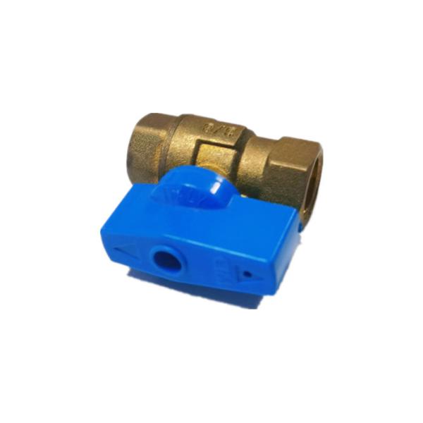 3/8 BSP CNC Lead Free Brass Ball Valve Female With Butterfly Handle