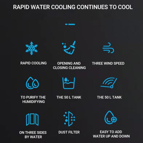 6000cmh Portable Industrial Evaporative Air Cooler Manufacture with Private Mold