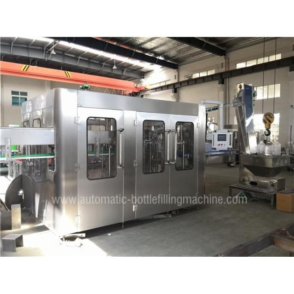 Rotary Liquid Bottle Filling Machine , Fully Automatic Mineral Water Plant