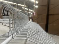 1.9mm Thickness Coat Hanger Dry Cleaners Notched Shape White Color