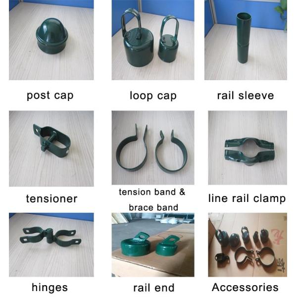 3000mm High Galvanized Cyclone Fence , 2.5mm Diameter 9 Gauge Chain Link Fence