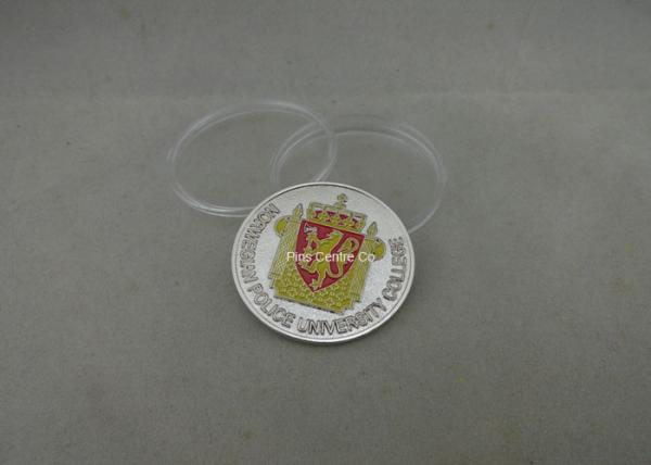 Personalized Soft Enamel Coins , Zinc Alloy Die Stamped Memorial Coin