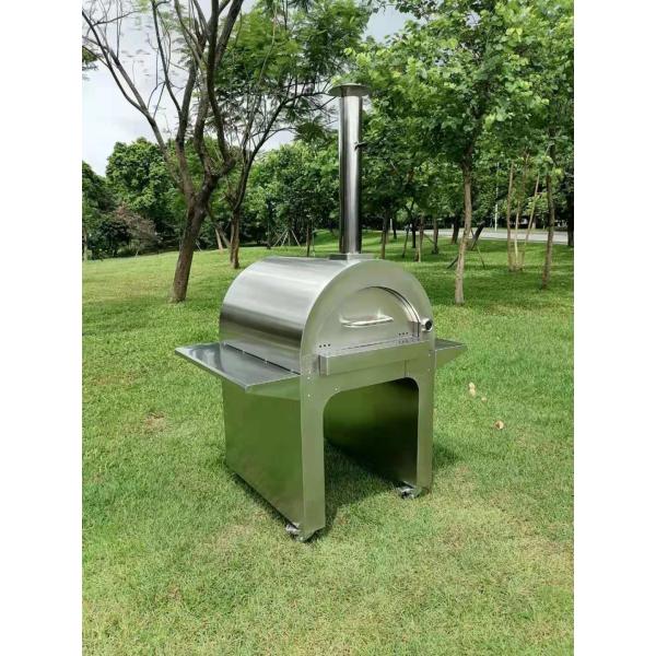4 Wheels Ceramic Pizza Oven 900mm Width Outdoor Ceramic Oven
