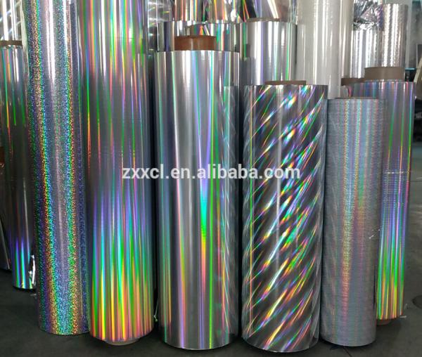 Self Adhesive Transparent Holographic Film Roll For Packaging Decoration