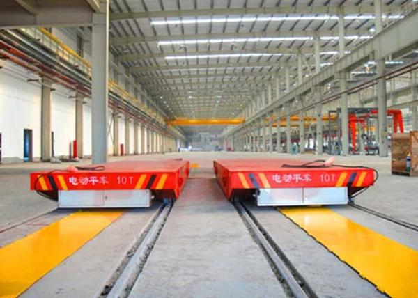 Working Line Busbar Powered Transfer Cart Simple Structure CE / SGS Approval